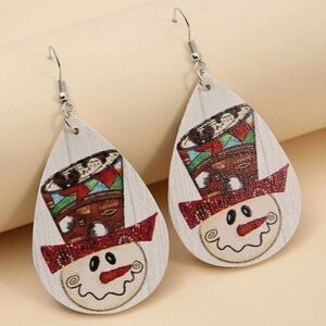NWT Christmas Snowman Drop Earrings‎